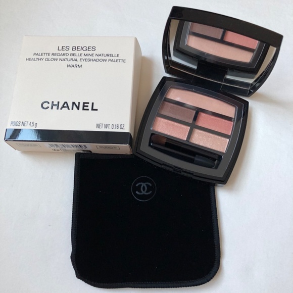 CHANEL Les Beiges Healthy Glow Natural Eyeshadow Palette Warm New - Picture 1 of 9